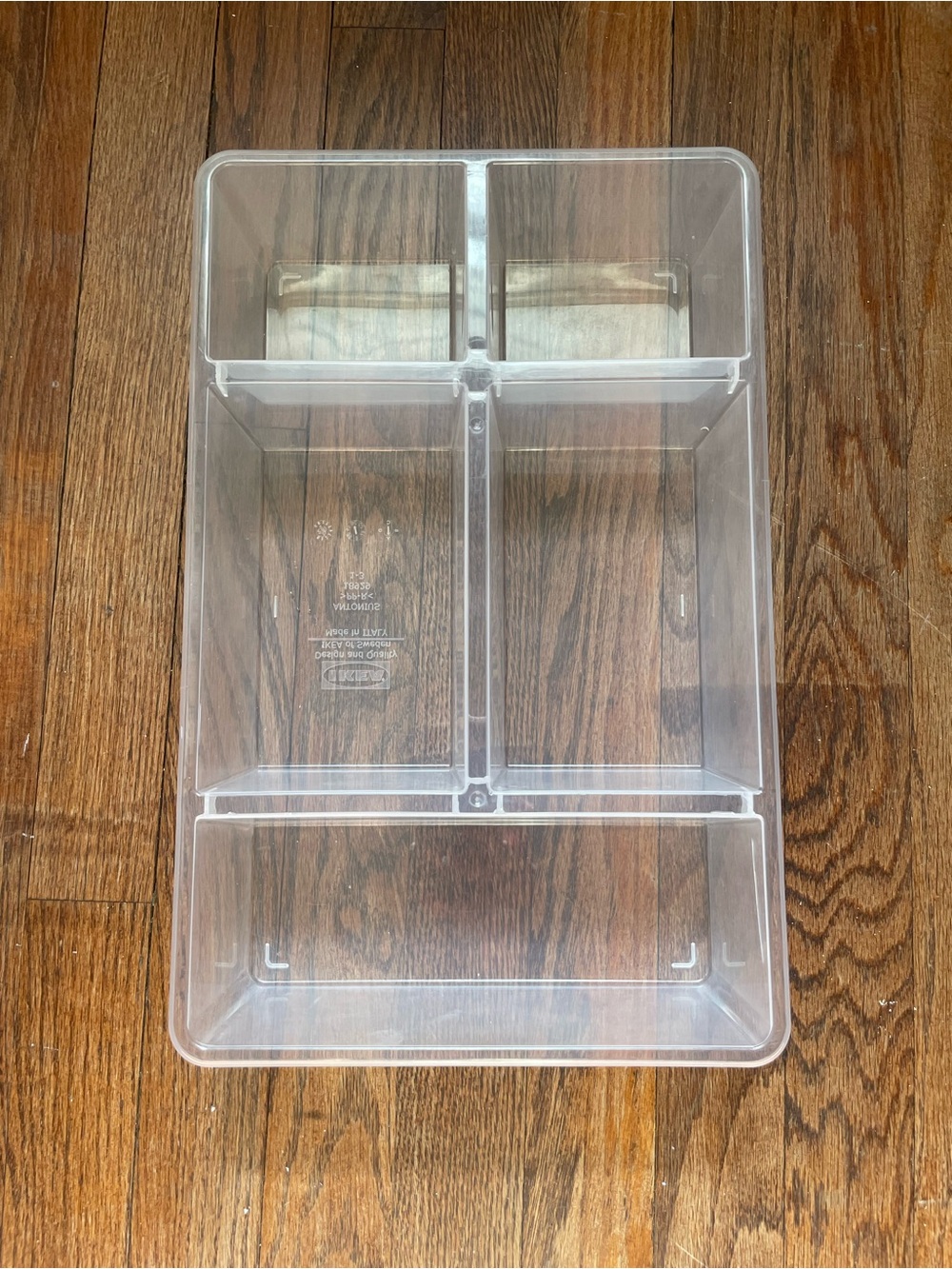 IKEA Clear Plastic 4-Compartment Storage Organizer